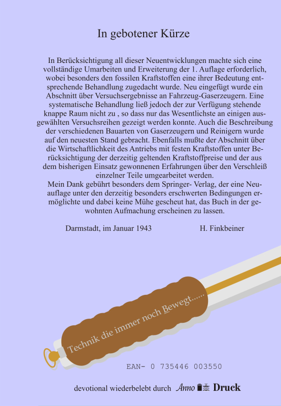 Annodruck Band 09 Holzgas Pyrolyse Hochleistungs-Gaserzeuger für Fahrzeugbetrieb und ortsfeste Kleinanlagen